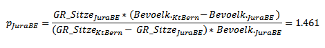 Formel pJuraBE