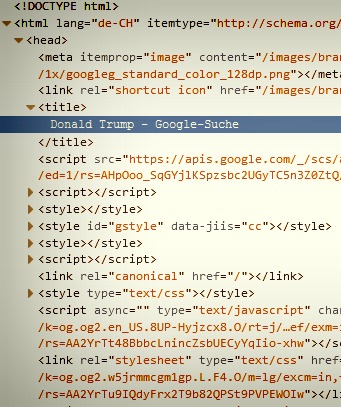 Google Trump