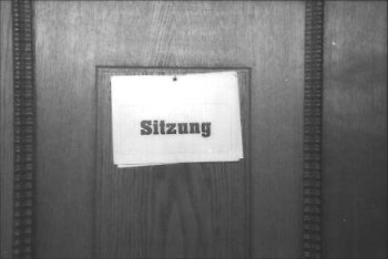 Türe zum Regierungsratssaal Schaffhausen (Foto: Bruno und Eric Bührer, 1998, StadtA SH, Sig. J 10/58842)