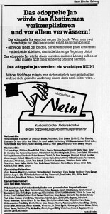 Nein-Inserat