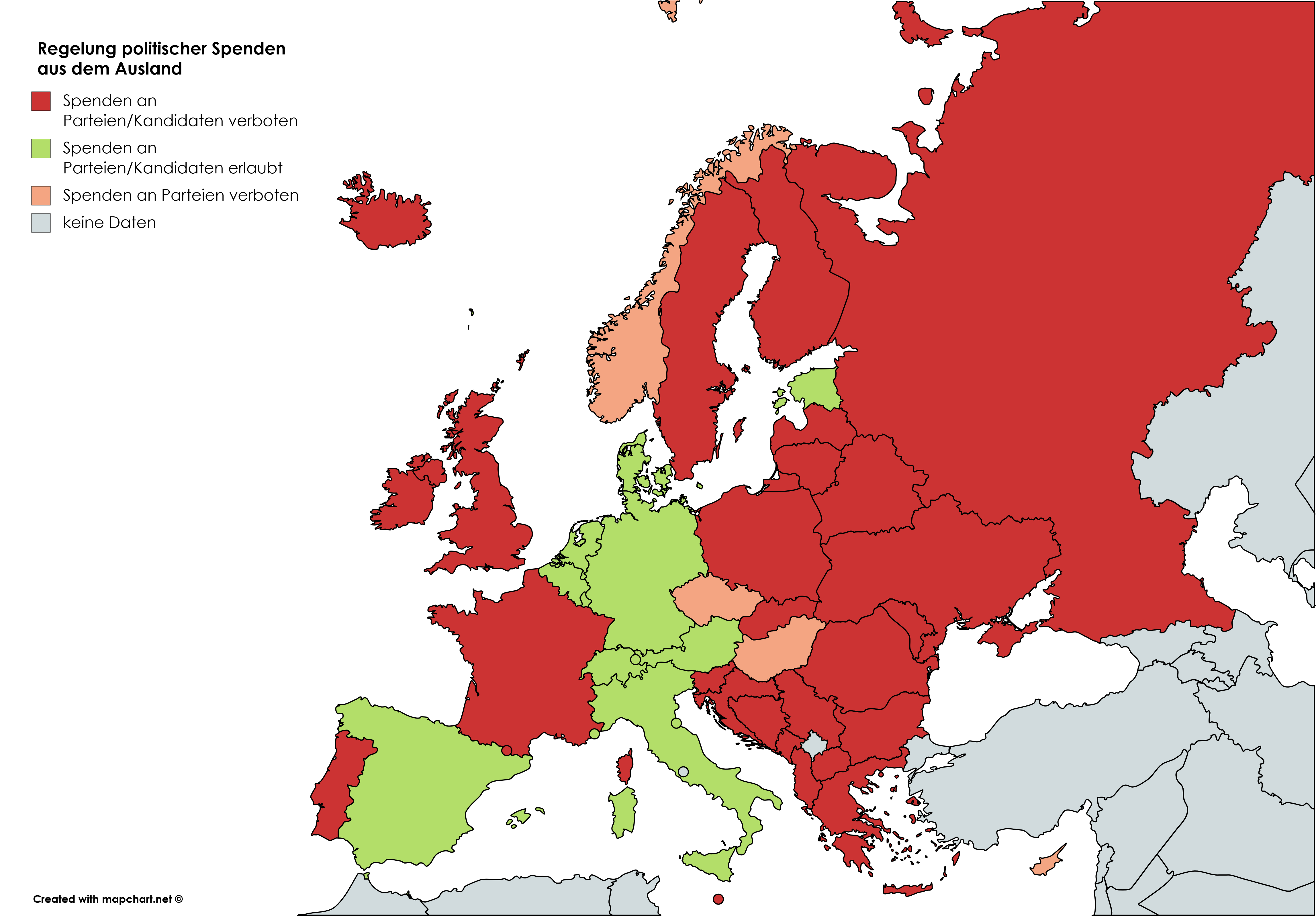 Regelung politischer Spenden aus dem Ausland