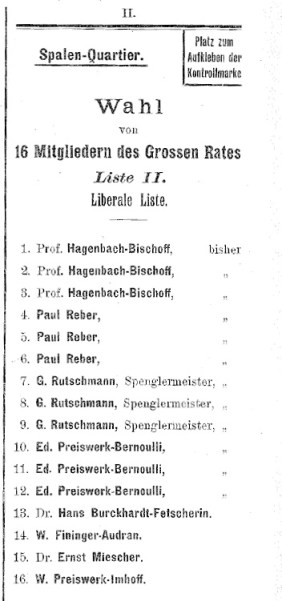Hagenbach-Bischoff-Liste